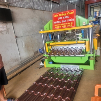 Tole giả ngói ruby 7 sóng khổ dụng 900. Bàn giao test máy tại khu vực DakNong